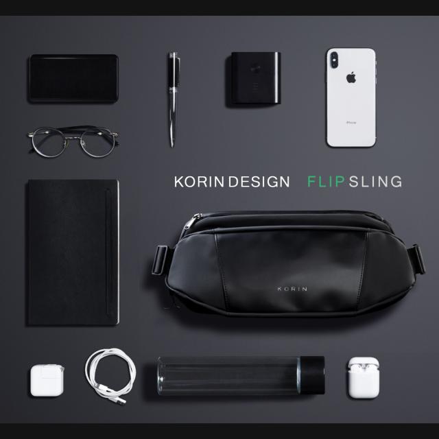 【レビュー投稿で+5％還元】コリンデザイン ボディバッグ メンズ レディース フリップスリング FLIPSLING KorinDesign｜4.8L スリングバッグ ショルダーバッグ ウエストバッグ 撥水 スポーツ 自転車 1年保証 クリスマス_mp クリスマス_wp