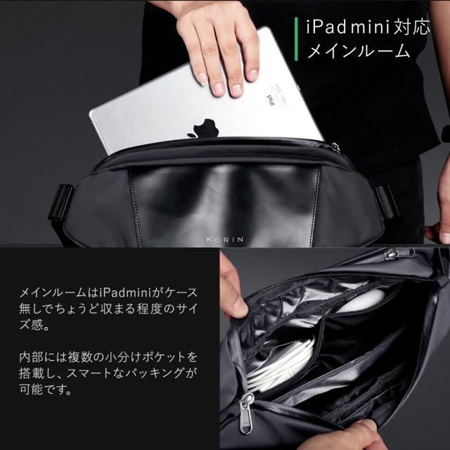 【レビュー投稿で+5％還元】コリンデザイン ボディバッグ メンズ レディース フリップスリング FLIPSLING KorinDesign｜4.8L スリングバッグ ショルダーバッグ ウエストバッグ 撥水 スポーツ 自転車 1年保証 クリスマス_mp クリスマス_wp