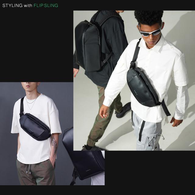 【レビュー投稿で+5％還元】コリンデザイン ボディバッグ メンズ レディース フリップスリング FLIPSLING KorinDesign｜4.8L スリングバッグ ショルダーバッグ ウエストバッグ 撥水 スポーツ 自転車 1年保証 クリスマス_mp クリスマス_wp