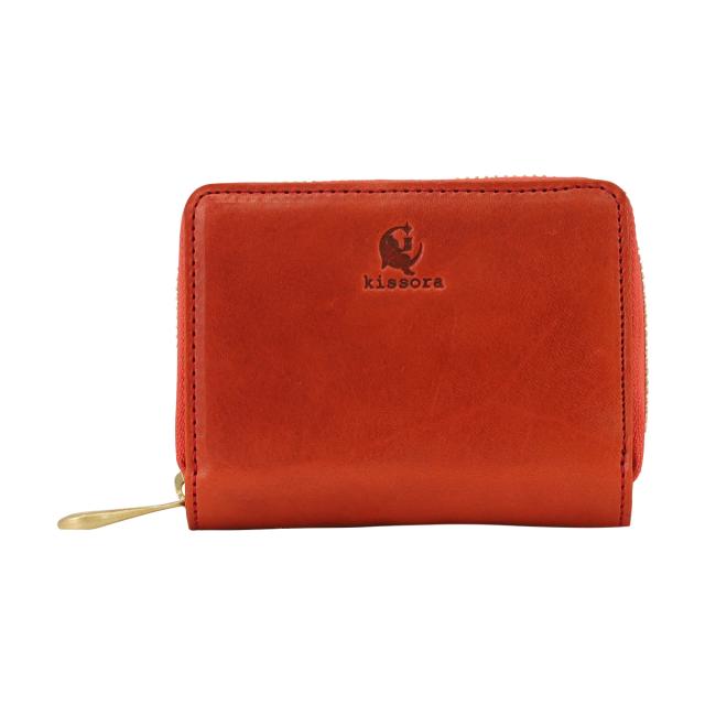 小銭入れ 本革 キソラ ラウンドファスナー ウド2 レディースKIBP-393