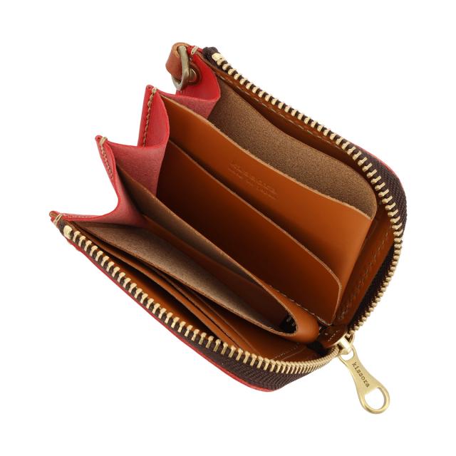 レビュー投稿で+5％還元】キソラ ショートウォレット L字ファスナー