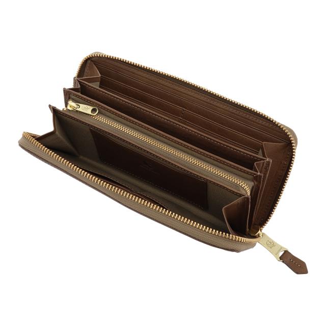 レビュー投稿で+5％還元】キソラ 長財布 ラウンドファスナー 本革