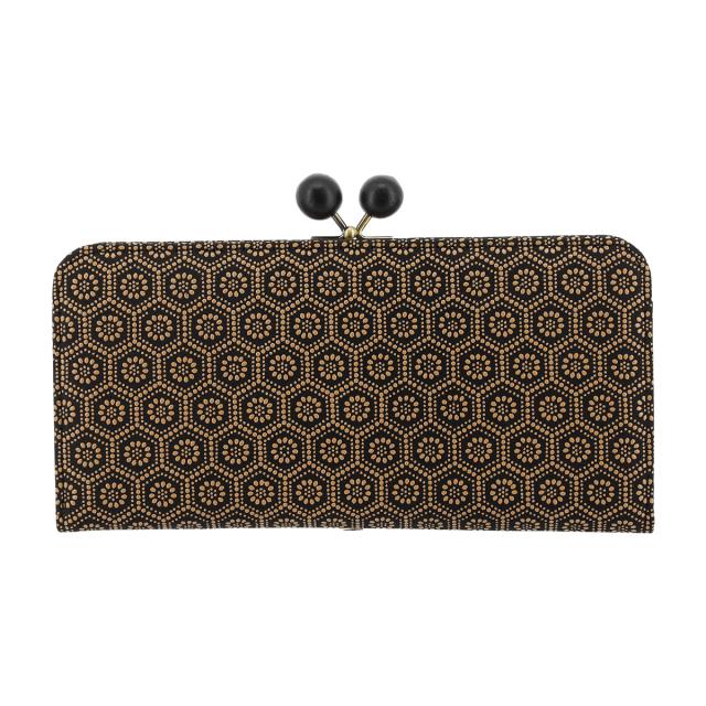 レビュー投稿で+5％還元】キソラ 長財布 がま口 本革 古都印伝 レディース