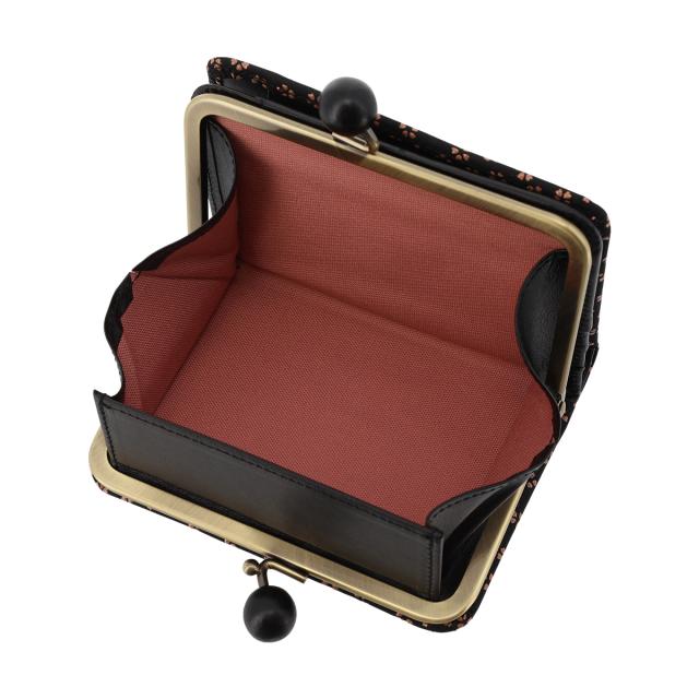 レビュー投稿で+5％還元】キソラ 二つ折り財布 がま口 本革 古都印伝