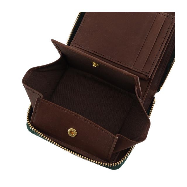 レビュー投稿で+5％還元】二つ折り財布 ラウンドファスナー 本革 日本