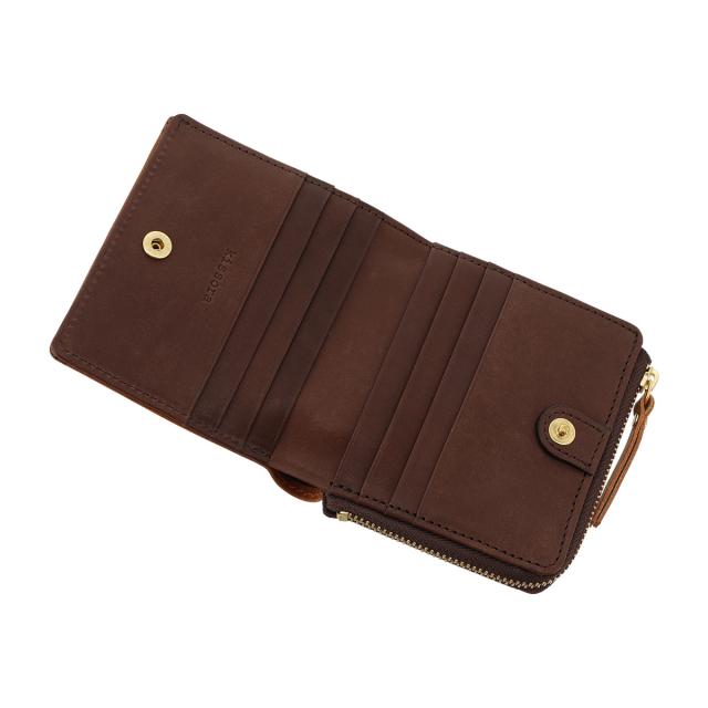 レビュー投稿で+5％還元】二つ折り財布 本革 L字ファスナー 日本