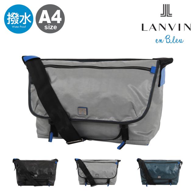 【レビュー投稿で+5％還元】ランバンオンブルー ショルダーバッグ A4 メッセンジャーバッグ 肩掛け 撥水 カジュアル 軽量 メンズ 503103 ヘザン LANVIN en Bleu クリスマス_mp