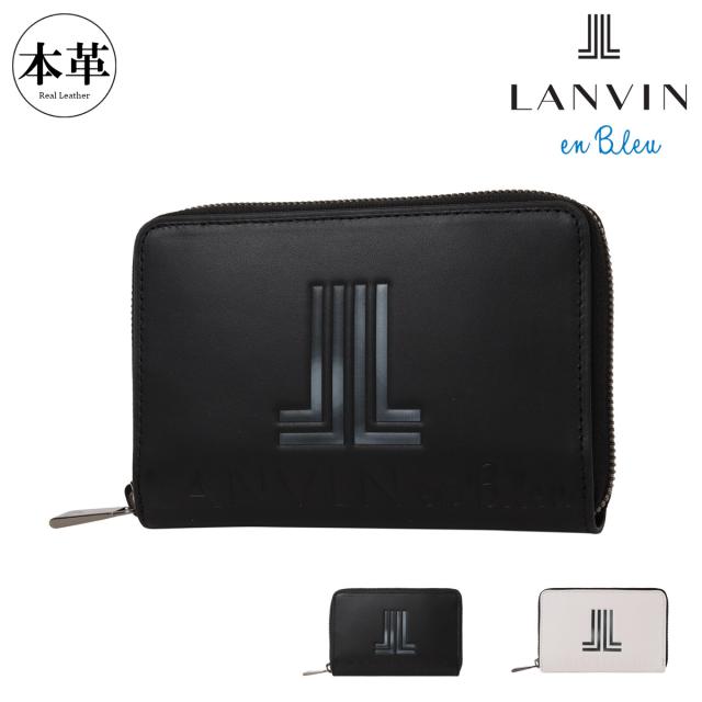 ランバンオンブルー LANVIN en Bleu 牛革 ラウンドファスナー 長財布
