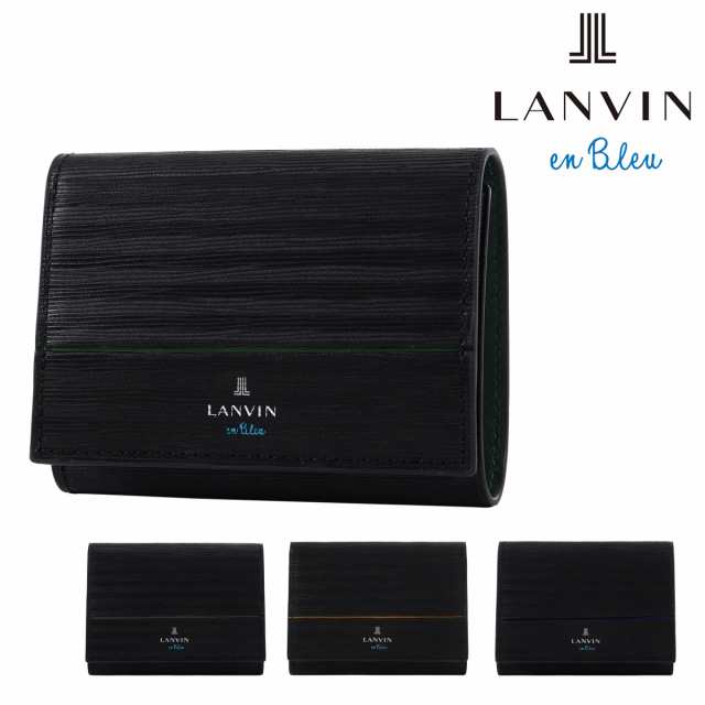 【レビュー投稿で+5％還元】ランバンオンブルー 三つ折り財布 ロージュ 516605 LANVIN en Bleu コンパクトウォレット ミニ財布 型押し牛