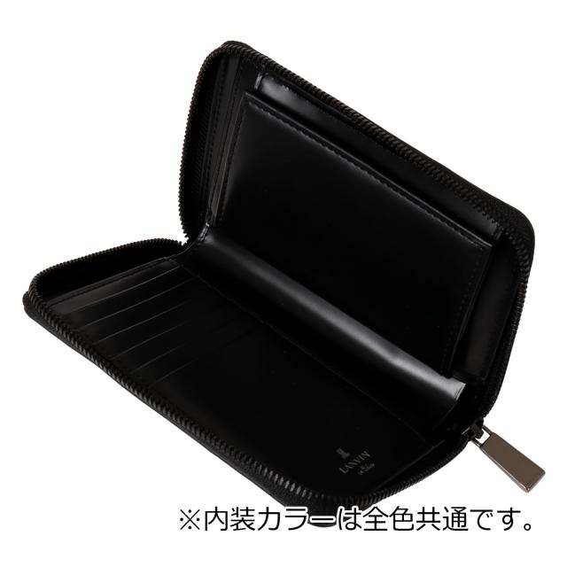 【レビュー投稿で+5％還元】ランバンオンブルー 二つ折り財布 財布 二つ折り ミドルウォレット セミ長財布 小銭入れ付き 519604 ディアブロ LANVIN en Bleu 牛革 本革 レザー_6