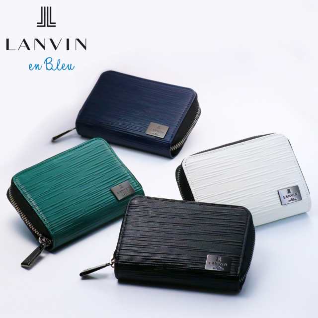 ランバンオンブルー キーケース ラウンドファスナー 4連 メンズ アドニス LANVIN en Bleu 当社限定カラー スマートキーケース 本革 牛革