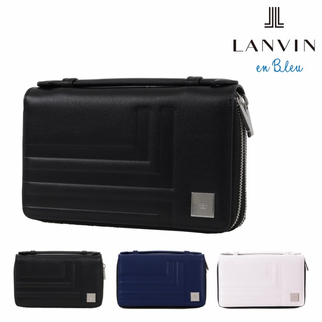 【レビュー投稿で+5％還元】ランバンオンブルー セカンドバッグ 本革 メンズ フィズ521221 LANVIN en Bleu | クラッチバッグ 型押し エン