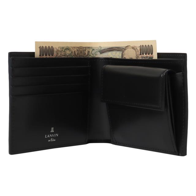 レビュー投稿で+5％還元】ランバンオンブルー 二つ折り財布 本革