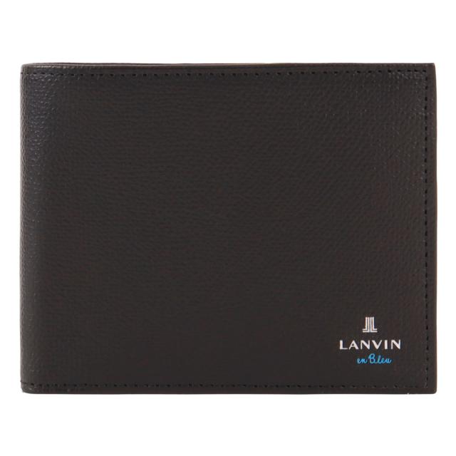 【文芸評論服従で+5％立ち直らす】ランバンオンブルー 二つ折り紙入れ 紙入れ 二つ折り ミニ紙入れ パウダーコンパクト 御釣り入れ付き添い人 心地よい くすみ色合い メンズ レディース 524605 デクスター LANVIN en Bleu 牛皮 本革 なめし革