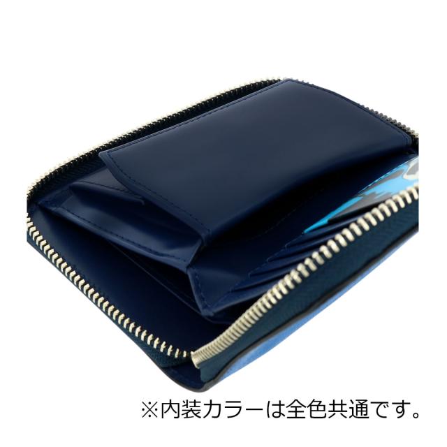 【レビュー投稿で+5％還元】ランバンオンブルー 二つ折り財布 大きめ 本革 レザー 533604 ネビュラ LANVIN en Bleu ラウンドファスナー ミドル財布 牛革 開運 一粒万倍日_4