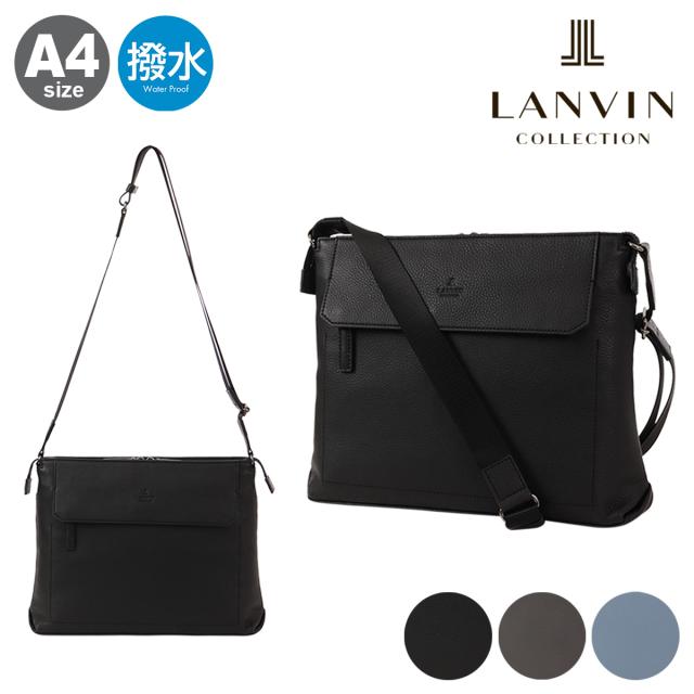 【レビュー投稿で+5％還元】ランバンコレクション A4 撥水 ショルダーバッグ Cannes カンヌ  285113  バッグ メンズLANVIN COLLECTION 通勤 通学 ビジネス カジュアル PC収納 13インチ クリスマス_mp