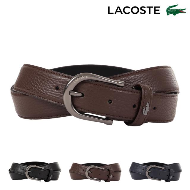 【レビュー投稿で+5％還元】ラコステ ベルト LB67990 LACOSTE ピン式 本革 レザー カジュアル フォーマル ビジネス ギフト プレゼント 日本製 紳士 男性