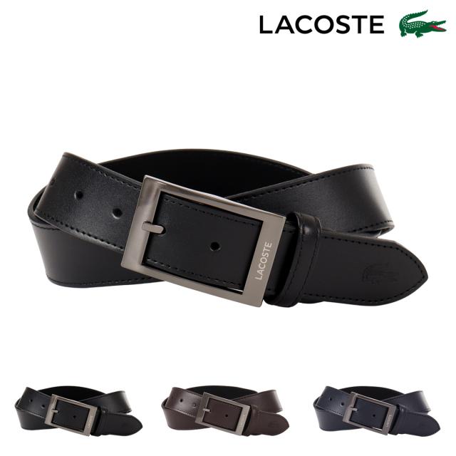 【レビュー投稿で+5％還元】ラコステ ベルト LB68310 LACOSTE ピン式 本革 レザー カジュアル フォーマル ビジネス ギフト プレゼント 日本製 紳士 男性