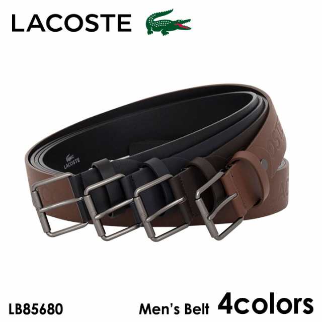 【レビュー投稿で+5％還元】ラコステ ベルト メンズ LB85680 LACOSTE 牛革 本革 レザー 日本製