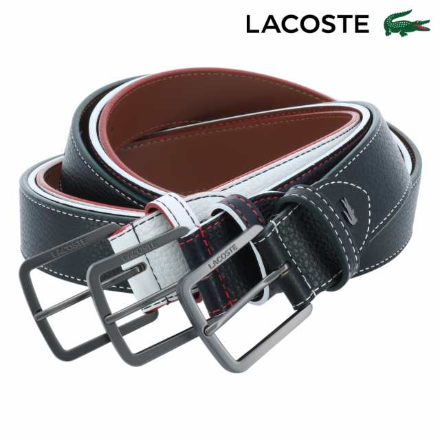 ラコステ ベルト メンズ LB88880 日本製 LACOSTE レザー 本革 牛革