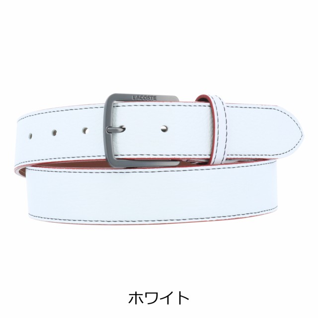 【レビュー投稿で+5％還元】ラコステ ベルト メンズ LB88880 日本製 LACOSTE レザー 本革 牛革