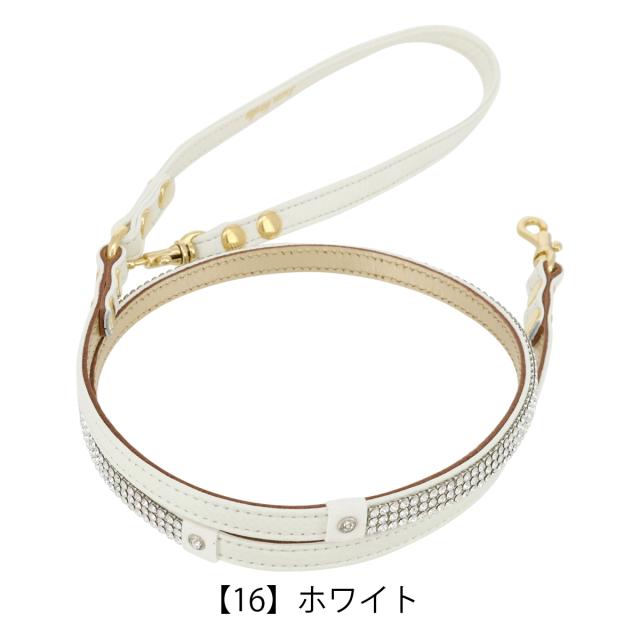【レビュー投稿で+5％還元】リュクスバーディ リード 犬用 ファッションリード カフェリード 小型犬 日本製 本革 Luxebirdie 9395 クリスタルリード おしゃれ かわいい いぬ 散歩 おでかけ 犬用品 ペットグッズ_5