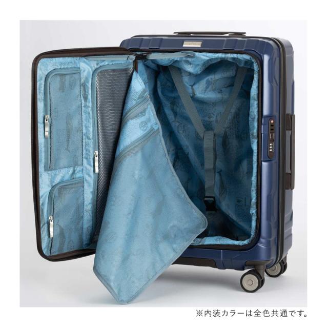 【レビュー投稿で+5％還元】レジェンドウォーカー スーツケース 81L 60cm 4.4kg 5525-60 LEGEND WALKER BLUE WHALE｜ハードキャリー ファスナー キャリーケース キャリーバッグ ビジネスキャリー フロントオープン カップホルダー 拡張 軽量 クリスマス_mp