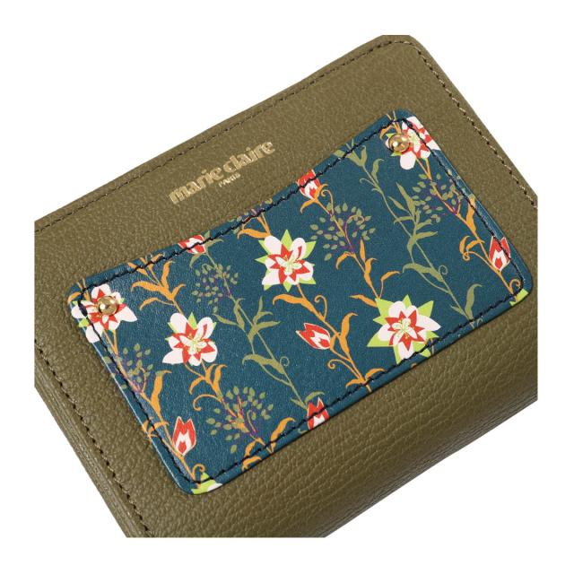 【レビュー投稿で+5％還元】マリクレール 二つ折り財布 ミニ財布 フラワリー レディース 88745 marie claire Flowery 牛革 本革 レザー 花柄 開運 一粒万倍日 sh_of agesugi_sfa クリスマス_mp クリスマス_wp レビュー投稿で+5％還元】マリクレール 二つ折り財布 ミニ財布