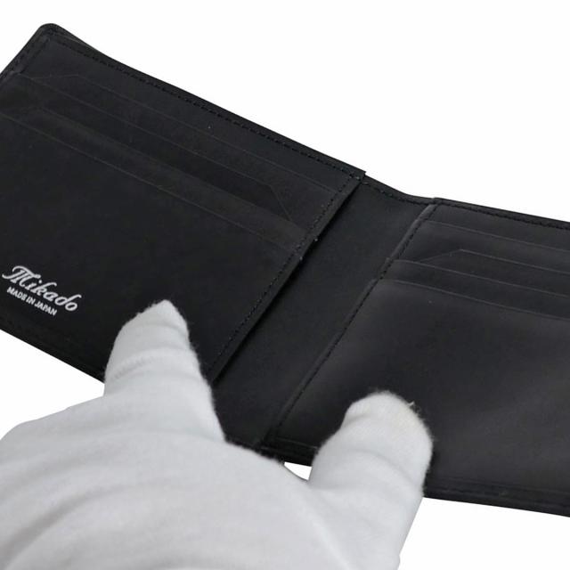 【レビュー投稿で+5％還元】ミカド Mikado 二つ折り財布 225015 シャトーブリアン 【 財布 日本製 メンズ レザー 】 開運 一粒万倍日_4