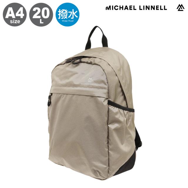【レビュー投稿で+5％還元】マイケルリンネル リュック ユニセックスMLRT-01 MICHAEL LINNELL リュックサック デイパック バックパック ナイロン 20L A4 軽量 撥水 通勤 通学 旅行 トラベル アウトドア クリスマス_mp
