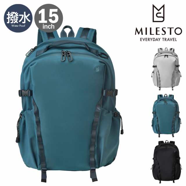 【レビュー投稿で+5％還元】ミレスト リュック 15インチ リキッド レディース メンズ MLS855 MILESTO LIKID｜サイドバックルバックパックの通販は