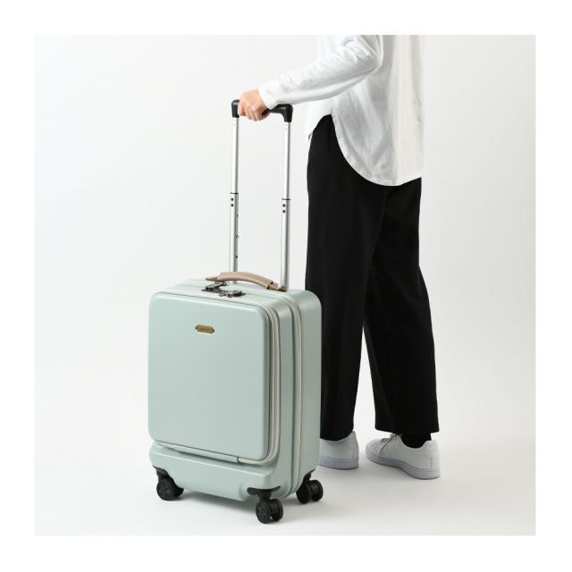 【レビュー投稿で+5％還元】ミレスト スーツケース 34L 48cm 3.6kg フロントオープン ストッパー付き 機内持ち込み ユーティリティ MLS919 MILESTO UTILITY｜キャビンサイズ キャリーケース ハードキャリー ブレーキシステム TSロック クリスマス_mp