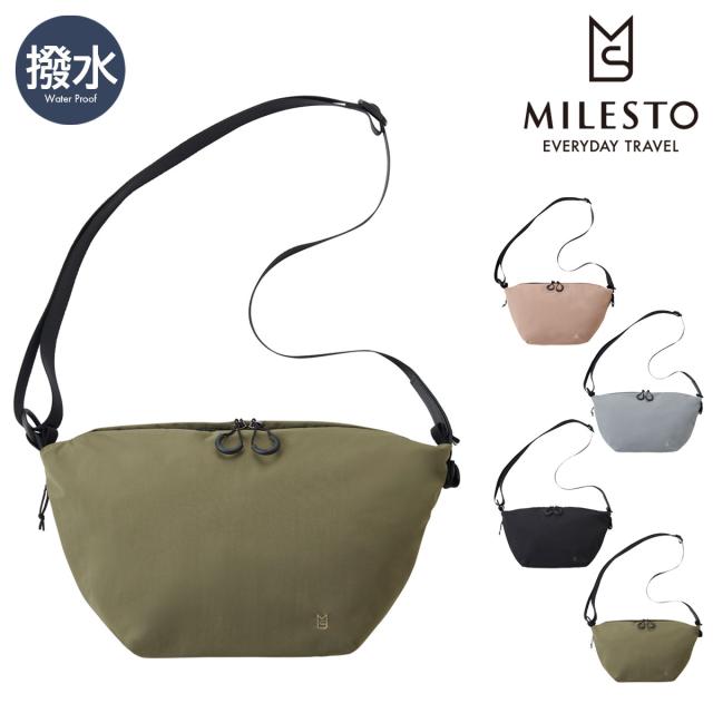 【レビュー投稿で+5％還元】ミレスト ショルダーバッグ トロット 小さめ ナイロン メンズ レディース MLS937 MILESTO｜斜めがけ ななめ掛け 撥水 防水 軽量 シンプル 自転車 カジュアル サブバッグ ミニショルダー ソフトショルダーS TROT v_other バレンタインの通販は 5,487円