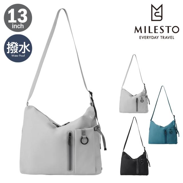 【レビュー投稿で+5％還元】ミレスト ショルダーバッグ 13インチ 撥水 防水 リキッド メンズ レディース MLS945 リキッド LIKID MILESTO｜斜めがけ ななめ掛け 通学 自転車 旅行 通勤 防災 アウトドア キャリーオンバッグ シンプル カジュアル クリスマス_mp クリスマス_wp