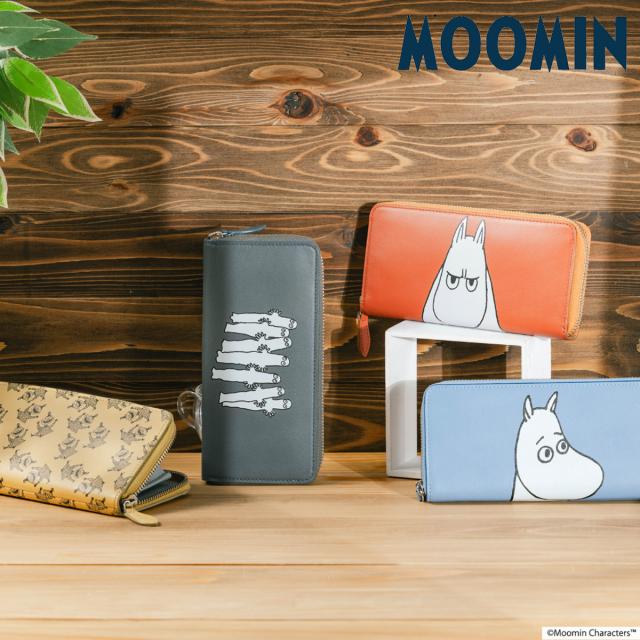 レビュー投稿で+5％還元】ムーミン 長財布 ラウンドファスナー