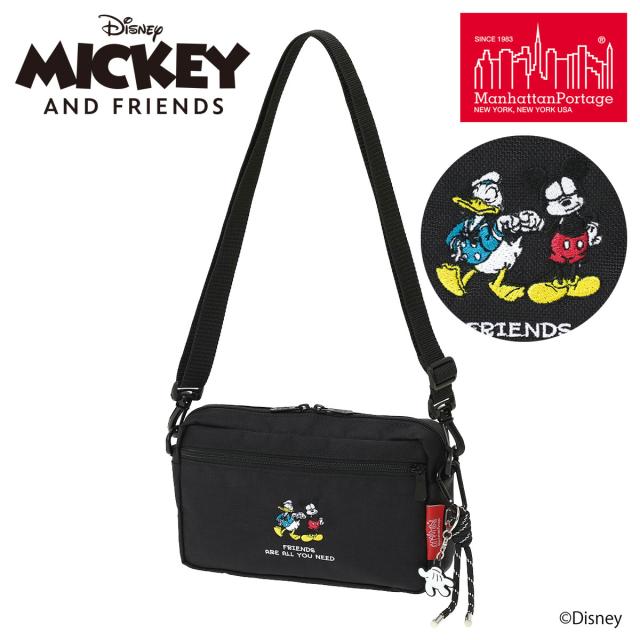 マンハッタンポーテージ ミッキーマウス ショルダーバッグ MICKEY ＆ FRIENDS MP1404L2MIC26 manhattanportage ドナルドダック コラボ JOGGER (L) JPN VER 2