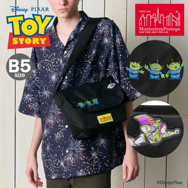 マンハッタンポーテージ トイストーリー ショルダーバッグ SM B5 メンズ レディース MP1605JRFZPMGNTTOY manhattanportage エイリアン バズ TOY STORY メッセンジャーバッグ リトルグリーンメン コラボ