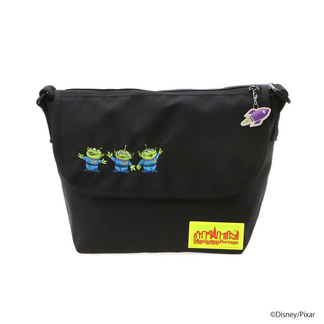 マンハッタンポーテージ トイストーリー ショルダーバッグ SM B5 メンズ レディース MP1605JRFZPMGNTTOY manhattanportage エイリアン バズ TOY STORY メッセンジャーバッグ リトルグリーンメン コラボ_1