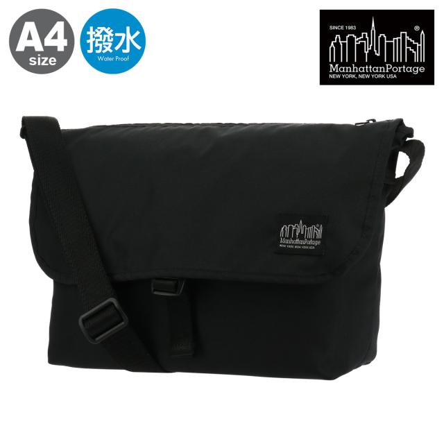 【レビュー投稿で+5％還元】マンハッタンポーテージ ブラックレーベル ショルダーバッグ A4 メッセンジャーバッグ 横型 メンズ レディース MP1641-305PBL Manhattan Portage BLACK LABEL 軽量 撥水 クリスマス_mp クリスマス_wp