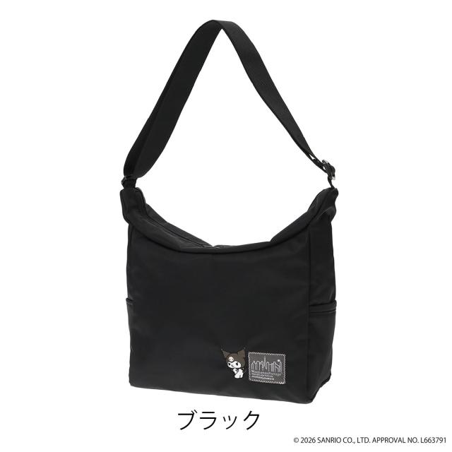 マンハッタンポーテージ ショルダーバッグ B5 クロミ サンリオ レディース MP6041NTWLBKRM manhattanportage Kuromi ミニショルダー 刺繍 キャラクター_10