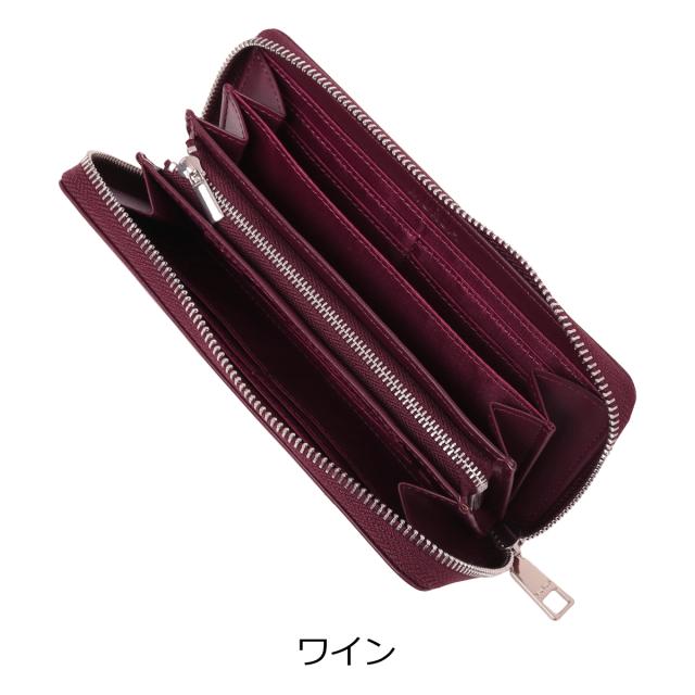 【レビュー投稿で+5％還元】MURUA 長財布 ラウンドファスナー レディース MR-W1371 ムルーア スタッズ 大容量 ドット クリスマス_mp クリスマス_wp レビュー投稿で+5％還元】MURUA 長財布 ラウンドファスナー レディース