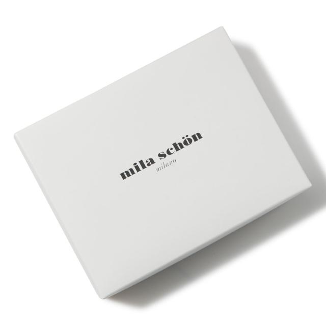 レビュー投稿で+5％還元】ミラショーン 二つ折り財布 本革 シャドウ