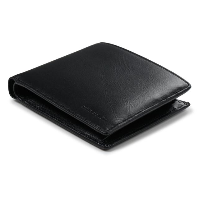 レビュー投稿で+5％還元】ミラショーン 二つ折り財布 本革 シャドウ