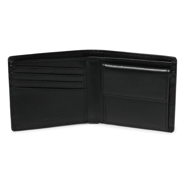 レビュー投稿で+5％還元】ミラショーン 二つ折り財布 本革 シャドウ