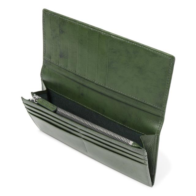 レビュー投稿で+5％還元】ミラショーン 長財布 かぶせ 本革 シャドウ