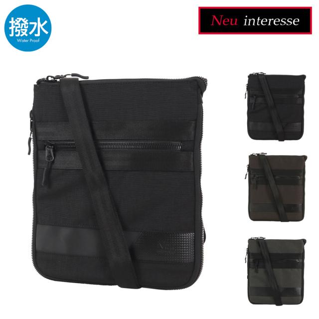 【レビュー投稿で+5％還元】ノイインテレッセ ショルダーバッグ 縦型  メンズ 3528 Geheimnis Neu interesse  撥水 BEATTEX  カジュアル 薄め コンパクト クリスマス_mp