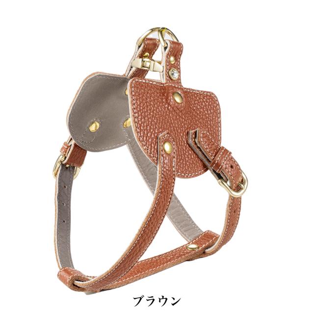 【レビュー投稿で+5％還元】エヌアンドエフ ペット ハーネス＆リードセット 小型犬 ハーネス ボディベルト リード おしゃれ レザー 本革 日本製 N＆F for pets TYPE-C ナチュラル ｜ 犬用 ペット ファッション エレガント ラグジュアリー 胴輪_16