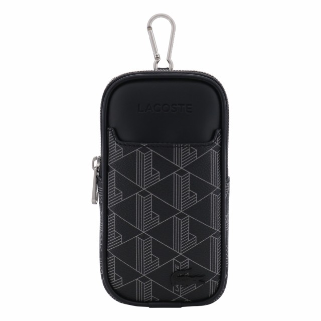 国内即発【LACOSTE】 スマーフォンショルダー 大人気☆LACOSTE ソリッドナイロン スマホ＆ウォレットポーチ