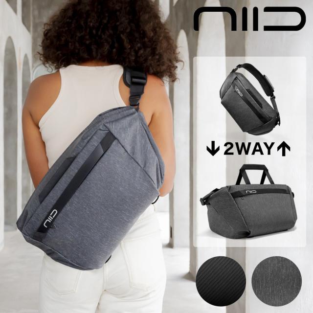 【レビュー投稿で+5％還元】ニード ボディバッグ メンズ レディース キャッシュ CACHE NIID｜15インチ スリングバッグ ショルダーバッグ ダッフルバッグ ボストンバッグ キャリーオンバッグ 2WAY 大容量 撥水 スポーツ ジムバッグ 自転車 通学 旅行 1年保証