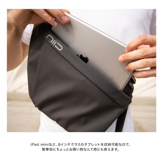 【レビュー投稿で+5％還元】ニード ボディバッグ メンズ レディース FINO IV F4 NIID URBANATURE｜極薄 8インチ スリングバッグ チェストバッグ ショルダーバッグ 拡張 軽量 撥水 大容量 1年保証_12